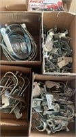 Box of Assorted Pipe & Wire Hanging Hardware