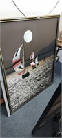 LARGE SAILBOATS WALL ART