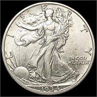 1934-S Walking Liberty Half Dollar CHOICE AU