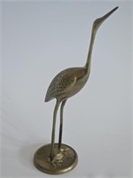 VTG SOLID BRASS EGRET HERON CRANE MCM