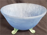 Art glass footed center bowl