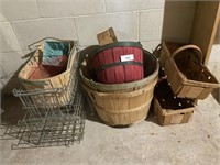 BASKETS  IN FRUIT CELLAR