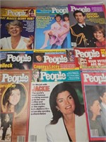 80's People Weekly Magazines 9 vg