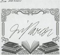 Jim Harmon signed bookplate