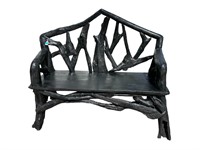 PAINTED TWIG ART BENCH
