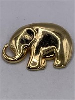 SIGNED LIZ CLAIBORNE ELEPHANT BROOCH