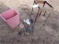 Steel Shop Stand, L&G Tools, Garbage Can,