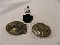 1980 & 1981 Hesston Nat'l Finals Rodeo Belt Buckle