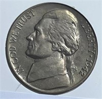 1942D Jefferson Nickels