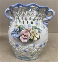 Decorative vase double handle