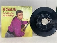 Elvis Presley all shook up 45 record with p