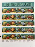 Aquarium Fish Collectible Sheet of 20 33 Cent Stam