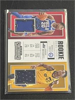 Fultz & Mitchell 2017-18 Panini RC Patch