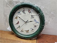 BIRD Sounds Wall Clock #CS GWO New Batteries