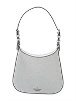 Kate Spade Silver Glitter Jacquard Shoulder Bag