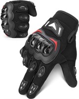 B1495  Kemimoto Motorbike Gloves, Touchscreen, Bla
