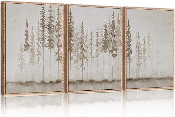 Misty Forest Wall Art 3 pieces