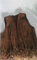 leather fringe vest