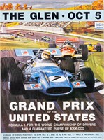 THE GLEN F1 RACE ADVERTISEMENT POSTER