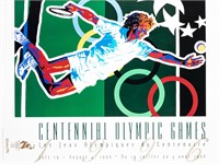 CENTENNIAL OLYMPIC TENNIS POSTER