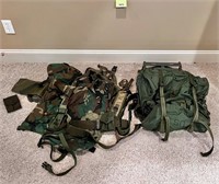 Military Backpack, Belt