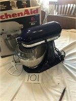 COBALT BLUE KITCHEN AID MIZER W/4 1/2 QT