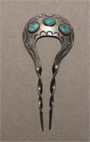 Sterling Native American Style Hair Pin