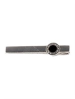 Bulgari Black Onyx Tie Clip