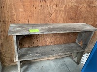2 WOOD BENCHES