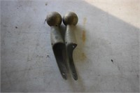 Pair of brass knobs