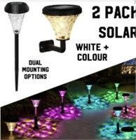 SOLAR LED POST/PATHWAY LIGHTS WHITE 

PLUS