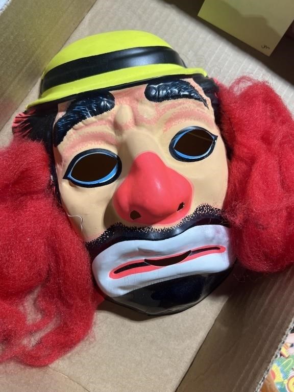 Clown mask Halloween vintage