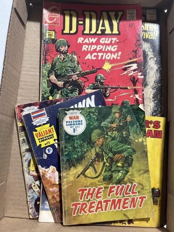 Military comic books 1968 D-Day hellcats 1968