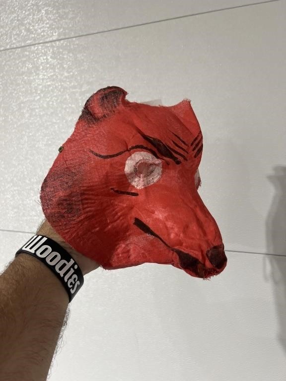 Wolf cloth vintage Halloween mask