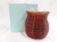 Two(2) Partylite beaded wire candle holders