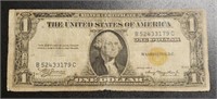 1935-A U.S. $1 Silver Certificate w/ Yellow Stamp