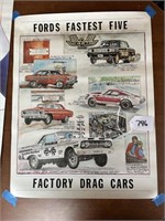 Ford's Fast Five Poster, 22"x 17"