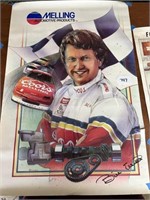 Signed Bill Elliott Poster, 36"x 24"