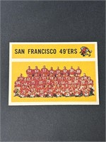 1960 Topps San Francisco 49ers Team Card #122