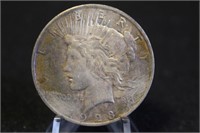 1923 Uncirculated Toned Silver Peace Dollar