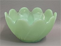 Vintage Jadeite Lotus Leaf Bowl