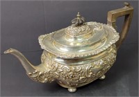 Antique Sheffield Sterling Silver Tea Pot
