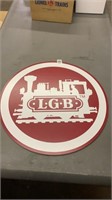 LGB Trains Circular Sign Double Sided