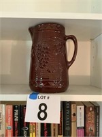 Stoneware milk pitcher