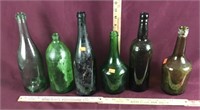 Assorted Lot Of Vintage/Old Glass Bottles
