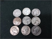 9 times your money on Silver Washington quarters