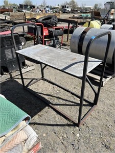 Small steel table