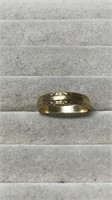 9k Gold Size 10 Band Ring Weighs 3 Grams