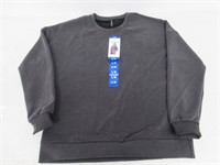 Lazypants Women's LG Sueded Sweatshirt, Dark Grey