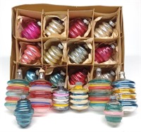 (20) Vintage Glass Lantern Christmas Ornaments